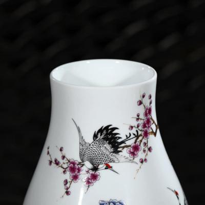 CẶP BÌNH DÁNG GIỎ DÂU HOA HẠC ĐĂNG ĐỐI